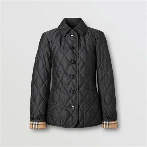 burberry men jacket black chechered|Burberry diamond quilted jacket women's.